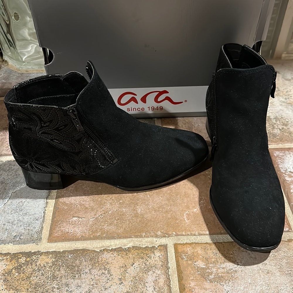 Ara Black Booties